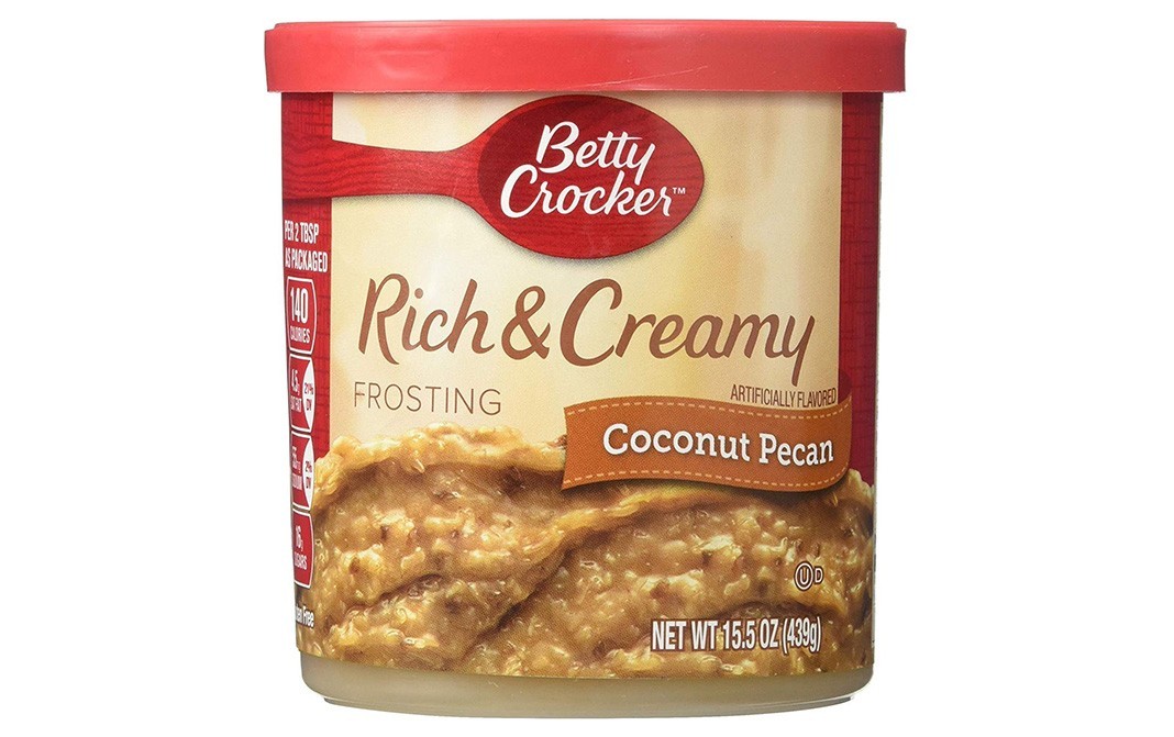 Betty Crocker Rich & Creamy Frosting Coconut Pecan Artificially Flavoured   Plastic Jar  439 grams